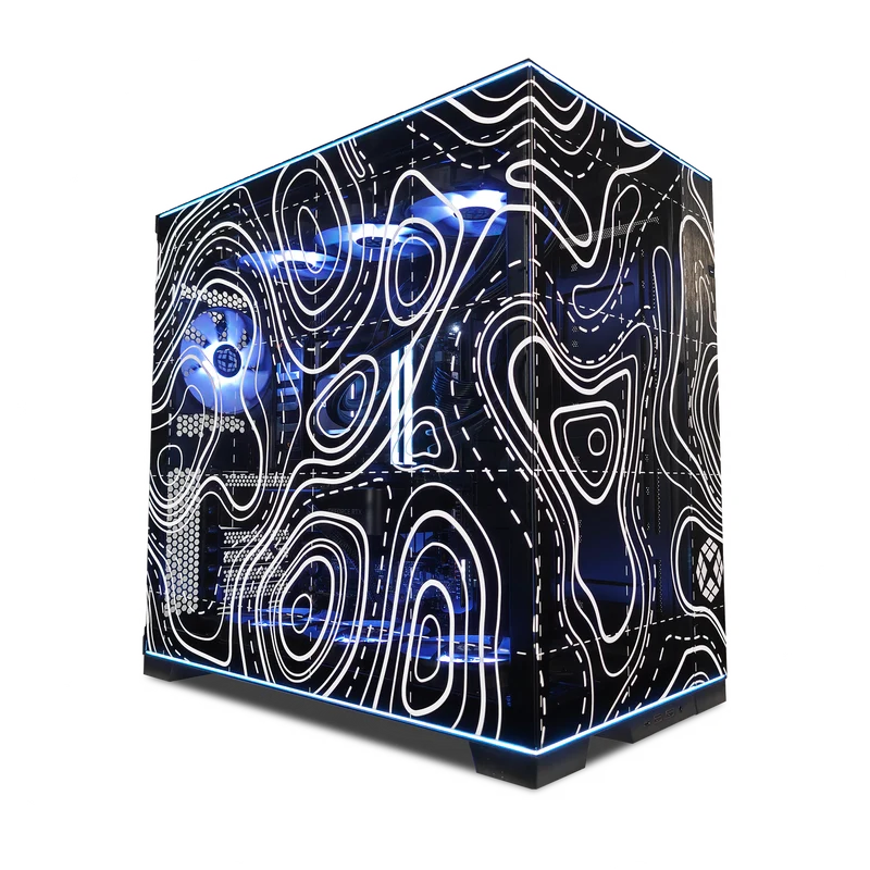 EVO O11D Topography Dark Gaming PC Drop
