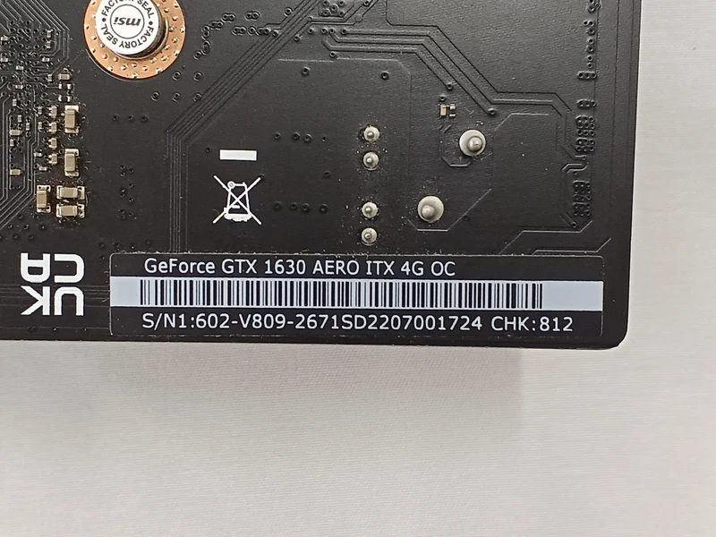 Carte graphique MSI : GEFORCE GTX 1630 AERO 4G OC