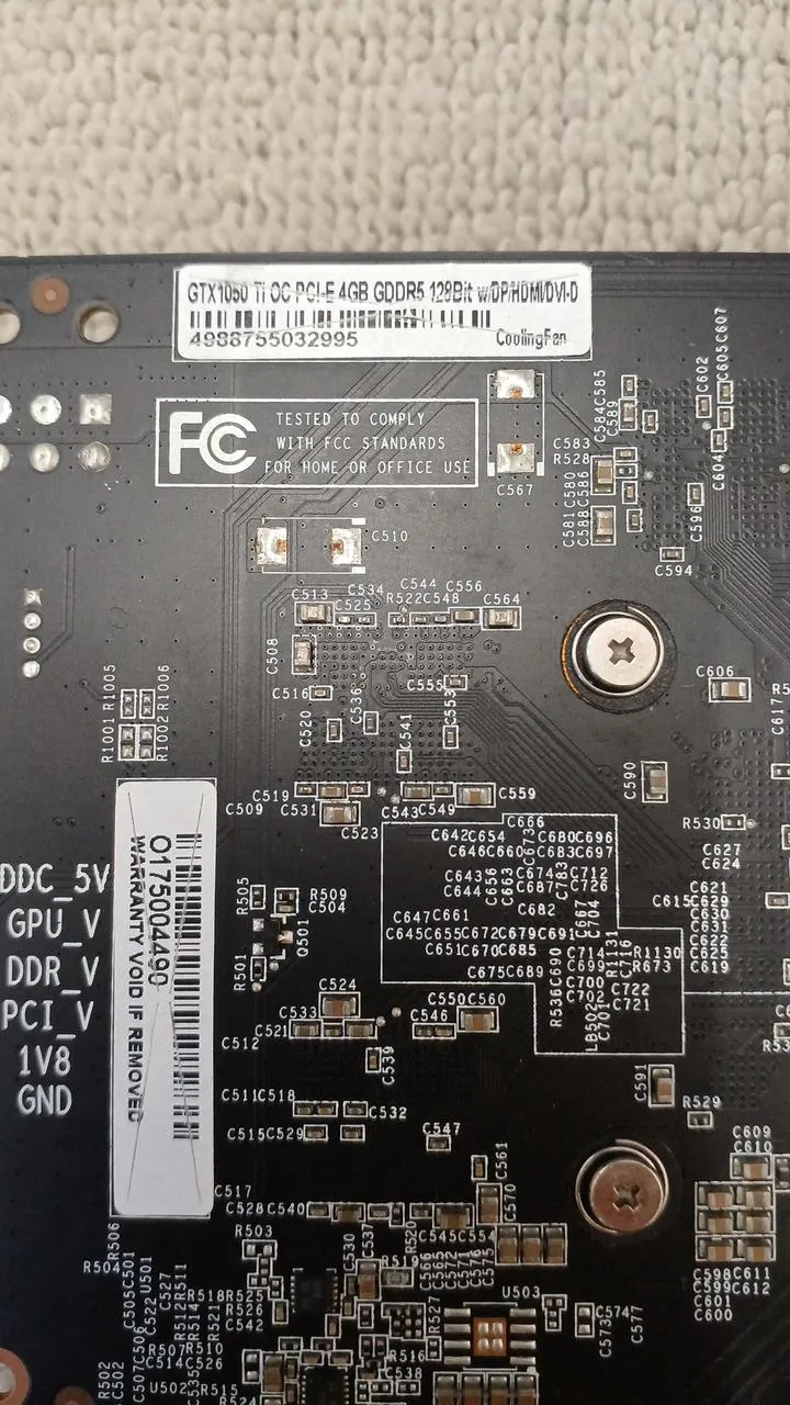 Carte graphique Xianren Zhizhi GTX1050TI OC PCI-E 4 Go
