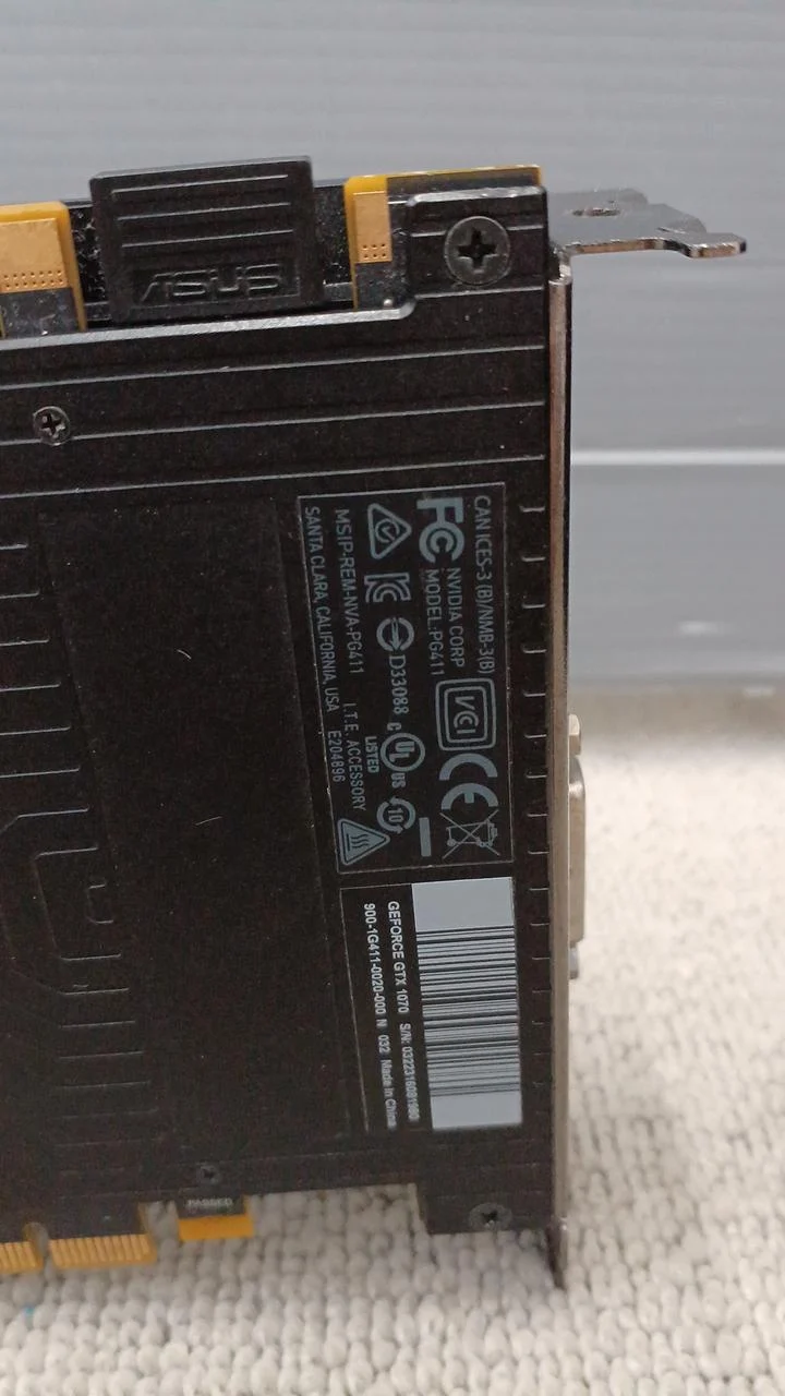 Carte graphique NVIDIA : GTX 1070-8G