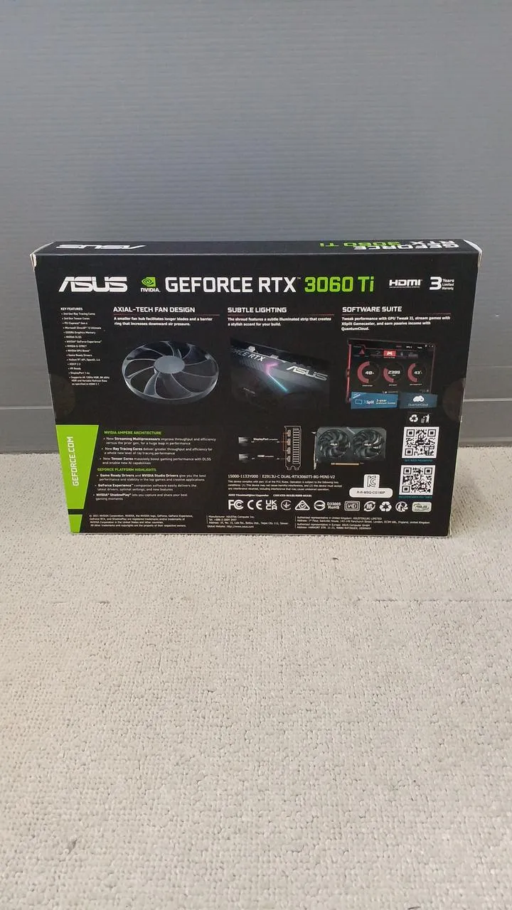 ASUS Graphics Card DUAL-RTX3060TI-8G-MINI-V2