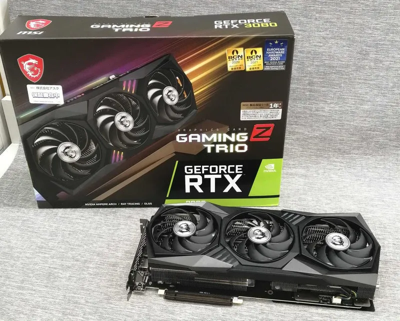 MSI Graphics Card RTX3080 GAMING Z TRIO 10GB LHR