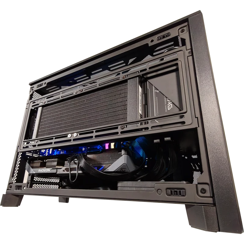 XOTIC PC Steam Boxx Extreme Console-Style Gaming PC, AMD Ryzen 7 7800X3D, Radeon RX 9070 XT, 32GB DDR5, 2TB SSD