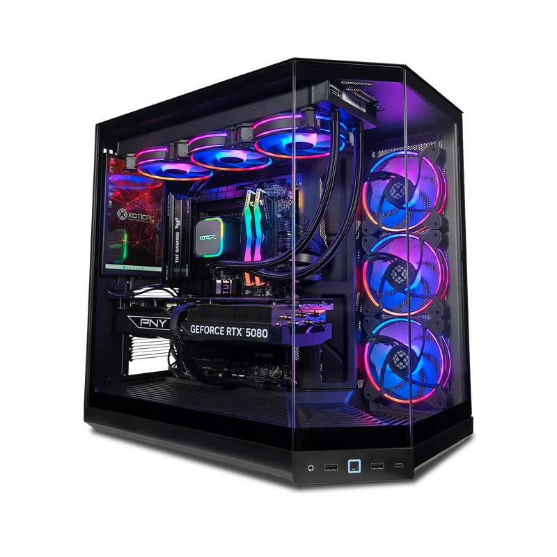 XOTIC PC Y50 Epic X Gaming PC, NVIDIA GeForce RTX 5090, AMD Ryzen 9 9950X3D, 32GB DDR5, 4TB SSD