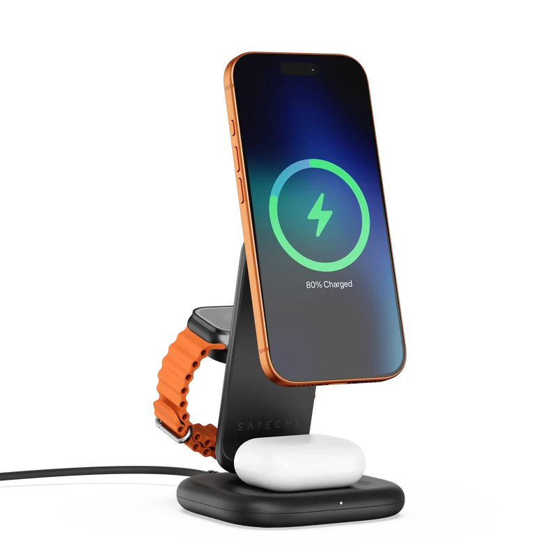 3-in-1 Foldable Wireless Charging Stand with Qi2 25W