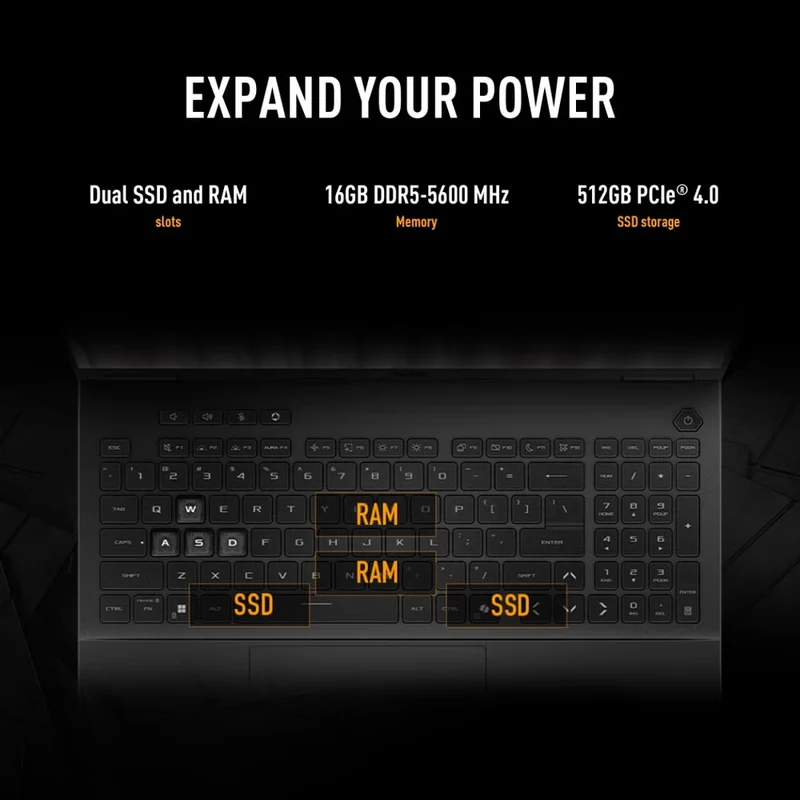 ASUS TUF Gaming A16 FA608UMI-NB73 Gaming Laptop, 16" FHD+ 144Hz Display, AMD Ryzen™ 7 260, NVIDIA GeForce RTX 5060, 16GB RAM, 512GB SSD