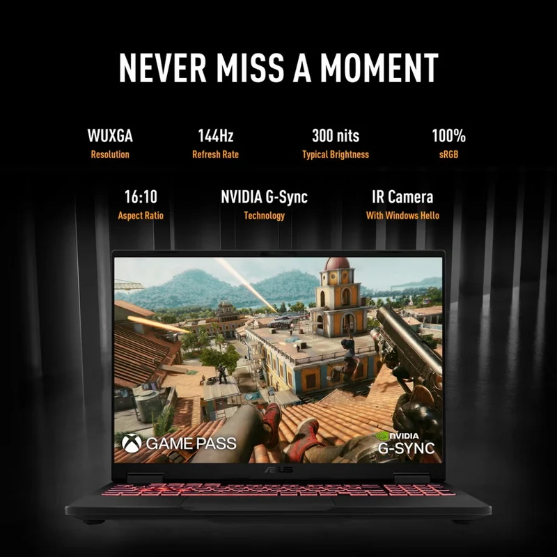 ASUS TUF Gaming A16 FA608UMI-NB73 Gaming Laptop, 16" FHD+ 144Hz Display, AMD Ryzen™ 7 260, NVIDIA GeForce RTX 5060, 16GB RAM, 512GB SSD
