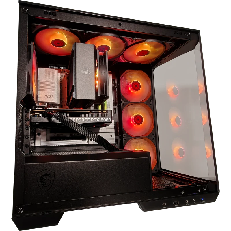 XOTIC PC Project Zero Pano Stealth Premier Gaming PC, AMD Ryzen 7 9700X, NVIDIA GeForce RTX 5060 8GB, 32GB DDR5, 2TB SSD