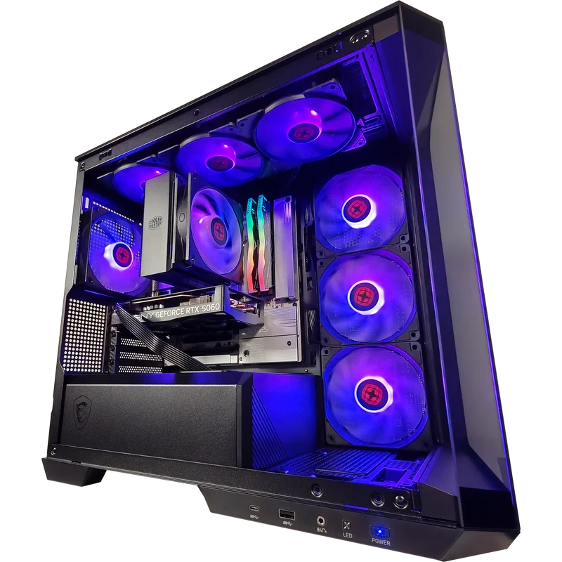 XOTIC PC Project Zero Pano Stealth Premier Gaming PC, AMD Ryzen 7 9700X, NVIDIA GeForce RTX 5060 8GB, 32GB DDR5, 2TB SSD