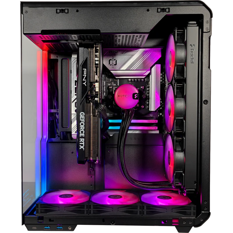 XOTIC PC Xhuttle Project Zero Stealth Extreme Gaming PC, NVIDIA GeForce RTX 5070 Ti, AMD Ryzen 7 9700X, 32GB DDR5, 2TB SSD