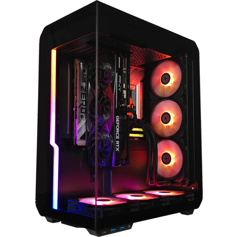 XOTIC PC Xhuttle Project Zero Stealth Extreme Gaming PC, NVIDIA GeForce RTX 5070 Ti, AMD Ryzen 7 9700X, 32GB DDR5, 2TB SSD