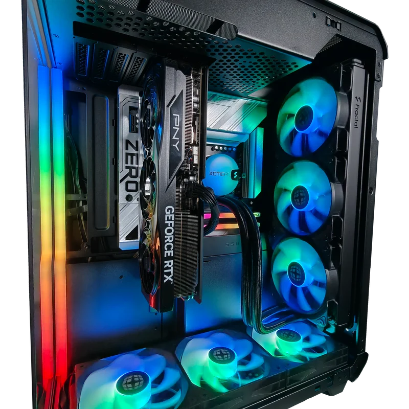 XOTIC PC Xhuttle Project Zero Stealth Extreme Gaming PC, NVIDIA GeForce RTX 5070 Ti, AMD Ryzen 7 9700X, 32GB DDR5, 2TB SSD