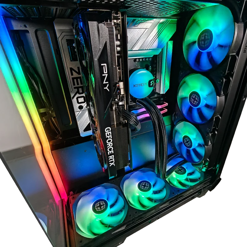 XOTIC PC Xhuttle Project Zero Stealth Extreme Gaming PC, NVIDIA GeForce RTX 5070 Ti, AMD Ryzen 7 9700X, 32GB DDR5, 2TB SSD