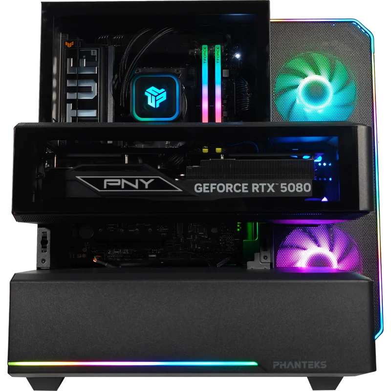 XOTIC PC EX5 Ultimate Gaming PC, AMD Ryzen 7 9800X3D, NVIDIA GeForce RTX 5080, 32GB DDR5, 2TB SSD