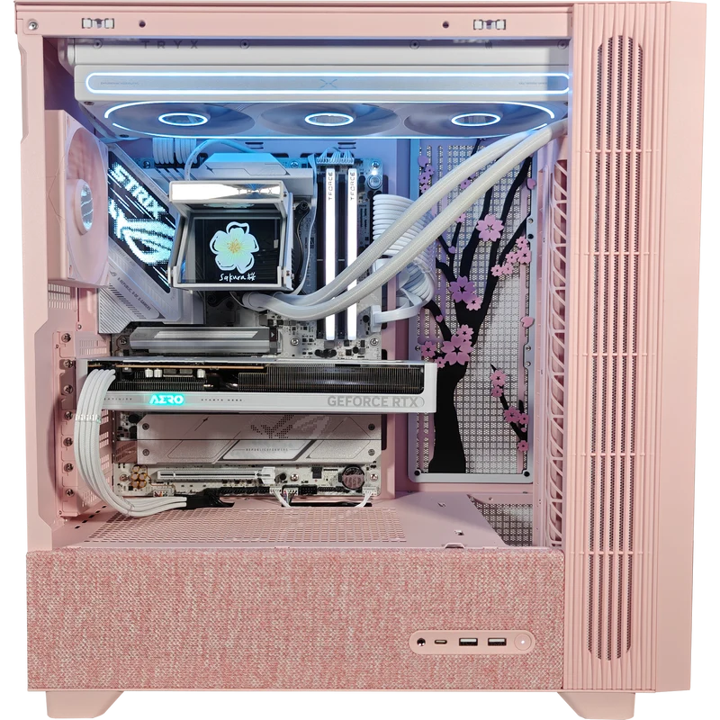XOTIC PC F50 Sakura Holo Gaming PC, Intel Core Ultra 5 245K, NVIDIA GeForce RTX 5060, 32GB DDR5, 1TB SSD