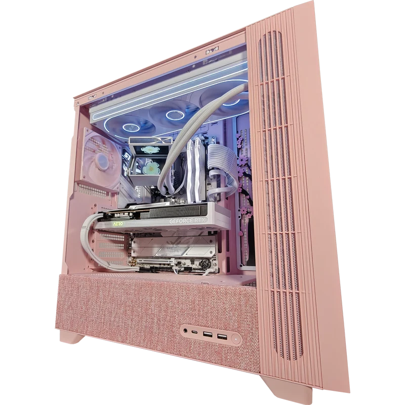 XOTIC PC F50 Sakura Holo Gaming PC, Intel Core Ultra 5 245K, NVIDIA GeForce RTX 5060, 32GB DDR5, 1TB SSD
