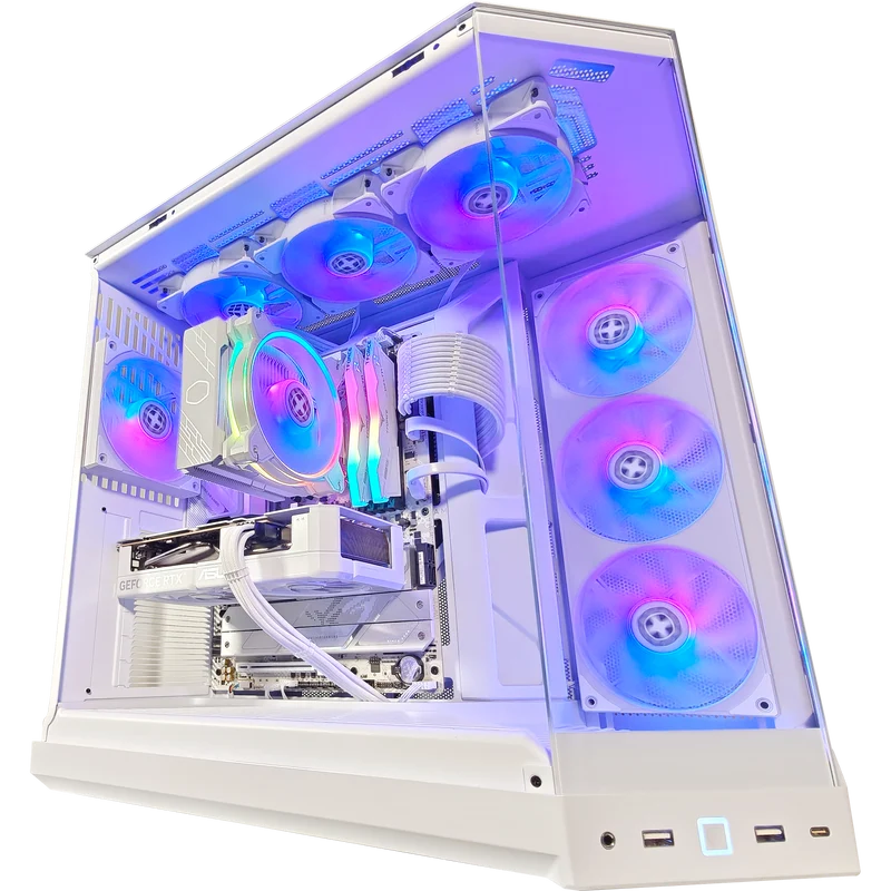 XOTIC PC Y50 Snow White Ghost Gaming PC, Intel Core Ultra 5 250K PLUS, NVIDIA GeForce RTX 5060, 32GB DDR5, 2TB SSD
