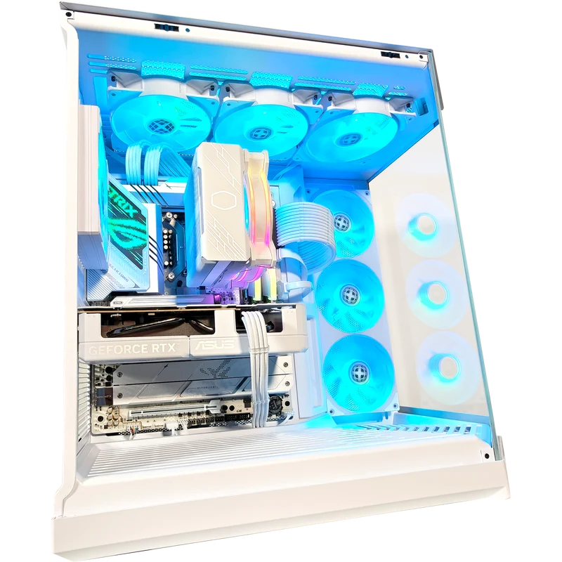 XOTIC PC Y50 Snow White Ghost Gaming PC, Intel Core Ultra 5 250K PLUS, NVIDIA GeForce RTX 5060, 32GB DDR5, 2TB SSD