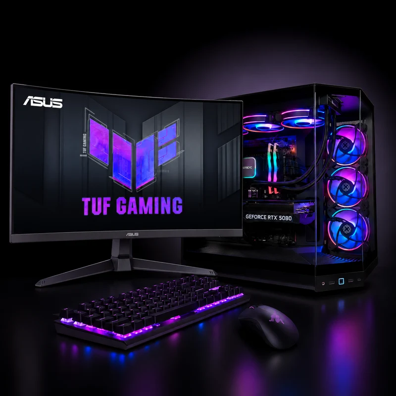 XOTIC PC 1440p Max FPS Gaming PC + Monitor Bundle, NVIDIA GeForce RTX 5080, Core Core Ultra 7 270K Plus, 32GB DDR5, 2TB SSD