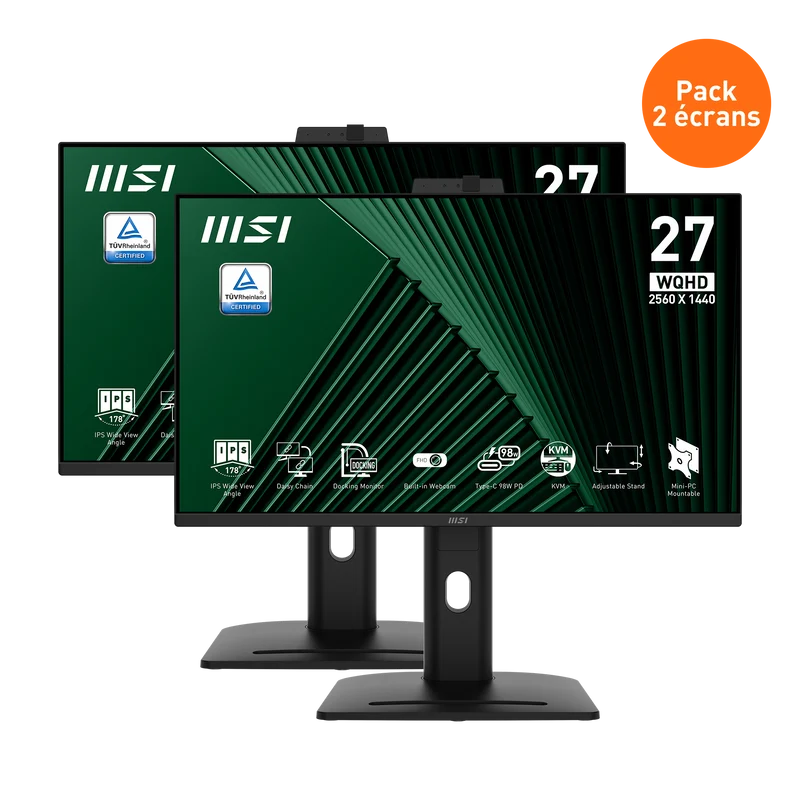 MSI PRO MP275QPDG - Pack de 2