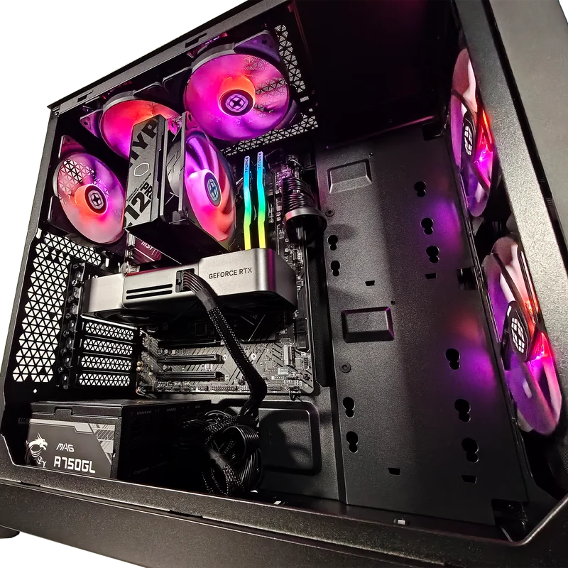 XOTIC PC Ultra Racing AMD 1440P Triple Display Simulator PC, NVIDIA GeForce RTX 5080, AMD Ryzen 7 9800X3D, 32GB DDR5, 2TB SSD