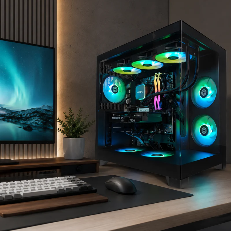 XOTIC PC Pop 2 Vision Advanced Gaming PC, AMD Ryzen 5 9600X, NVIDIA GeForce RTX 5060 Ti, 32GB RAM, 1TB SSD