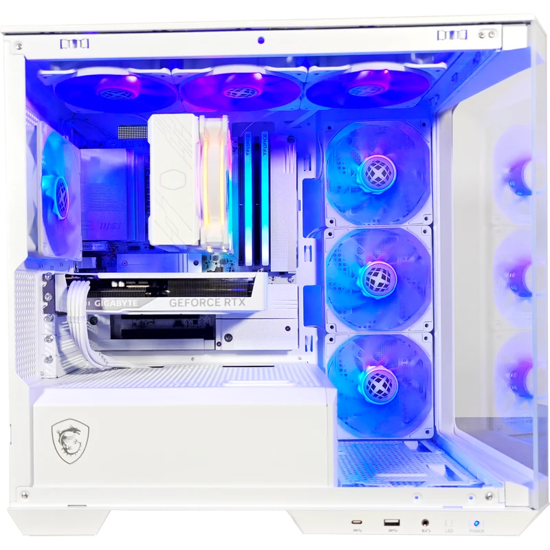 XOTIC PC Project Zero Pano Ghost Optimized Gaming PC, AMD Ryzen 7 9700X, NVIDIA GeForce RTX 5060, 16GB RAM, 1TB SSD
