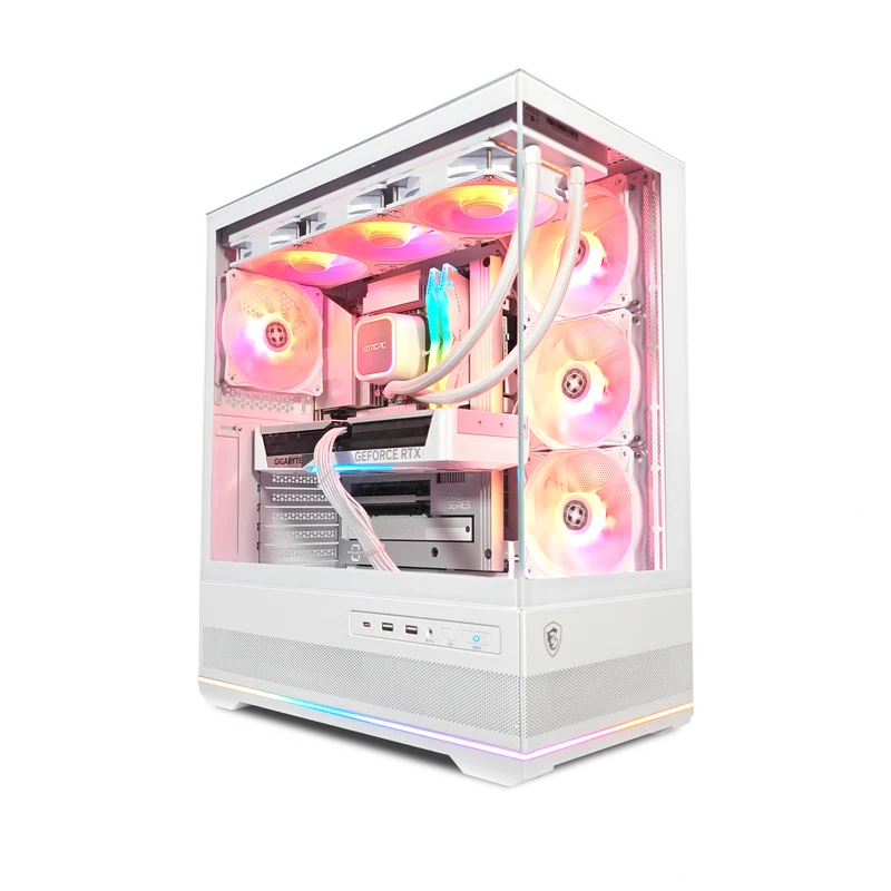 XOTIC PC Project Zero Pano Ghost Gaming PC, NVIDIA GeForce RTX 5070, Core Ultra 7 265K, 32GB DDR5, 1TB SSD