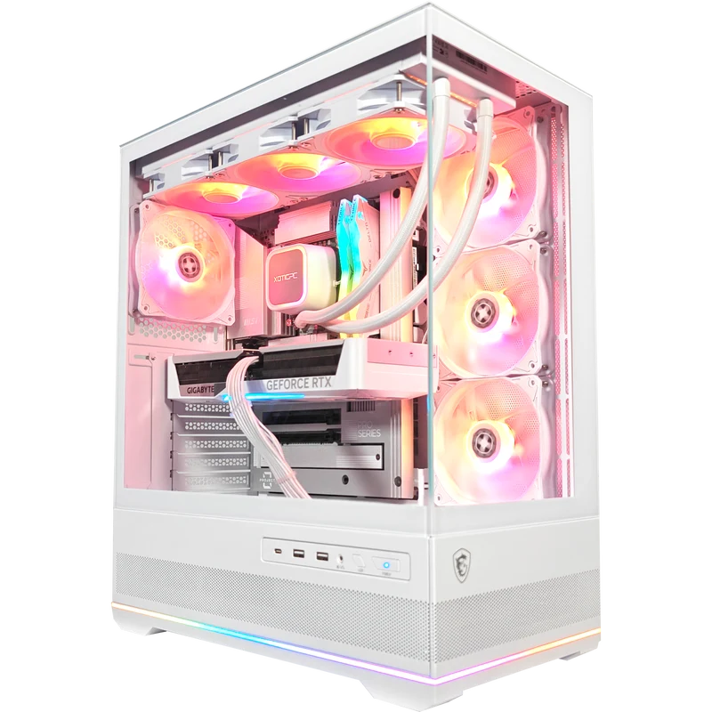 XOTIC PC Project Zero Pano Ghost Gaming PC, NVIDIA GeForce RTX 5070, Core Ultra 7 265K, 32GB DDR5, 1TB SSD