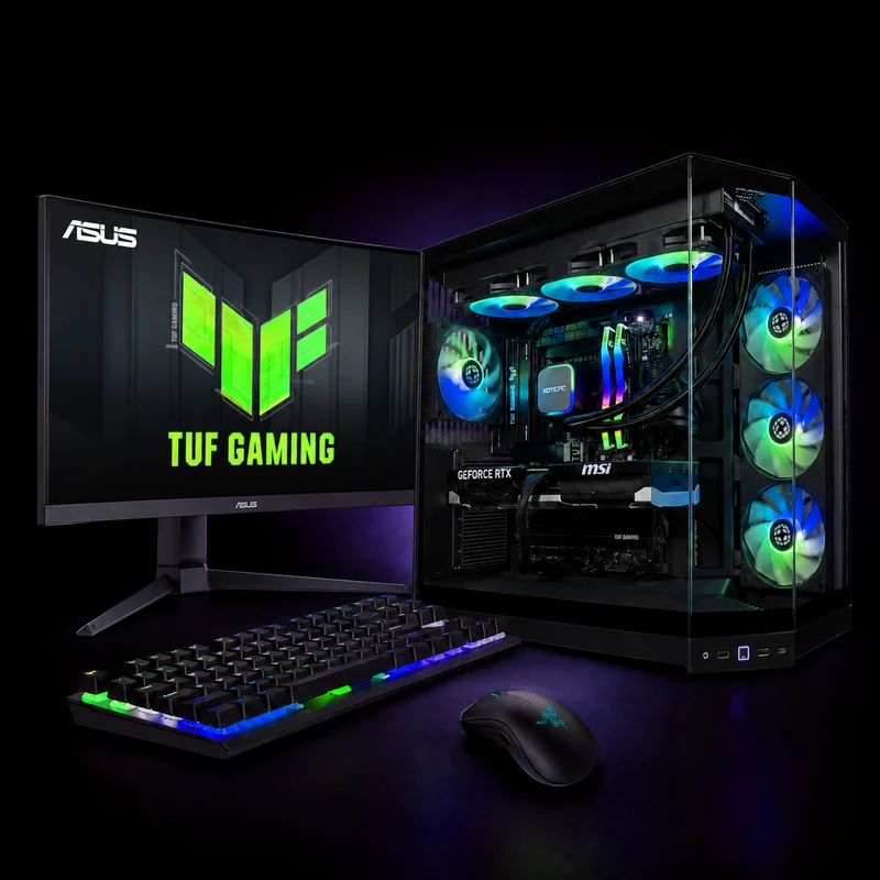 XOTIC PC 1440p Ultra FPS Gaming PC + Monitor Bundle, NVIDIA GeForce RTX 5070 Ti, Core Ultra 7 270K Plus, 32GB DDR5, 2TB SSD