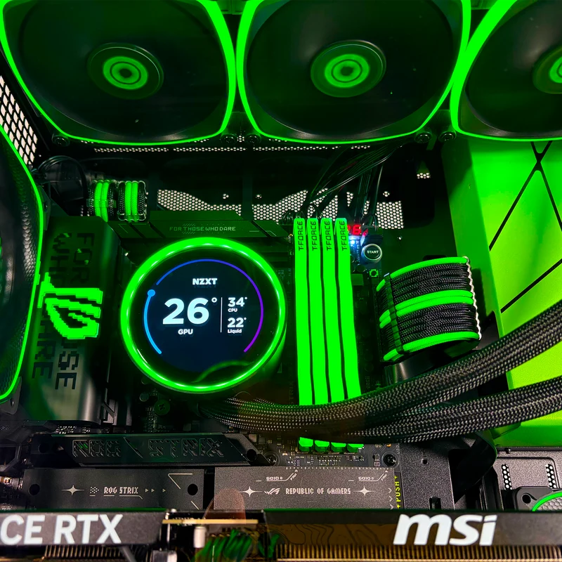 XOTIC PC Geometric Future M5 Black Label Gaming PC, AMD Ryzen 7 9800X3D, NVIDIA GeForce RTX 5080, 64GB RAM, 2TB SSD