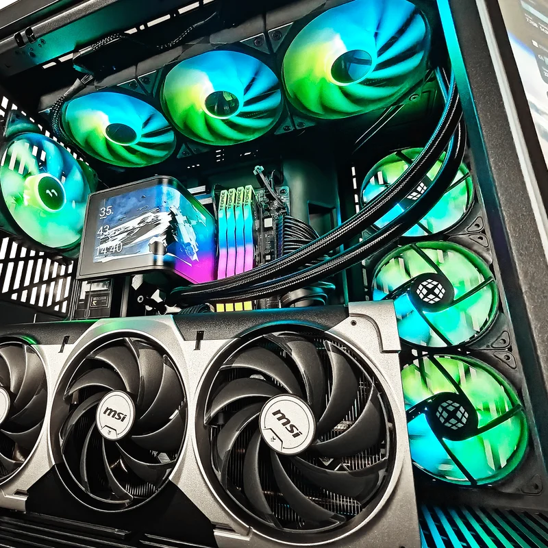 XOTIC PC Full 4K Golf Simulator PC, NVIDIA GeForce RTX 5090, Ryzen 9 9950X3D, 64GB DDR5, 4TB SSD