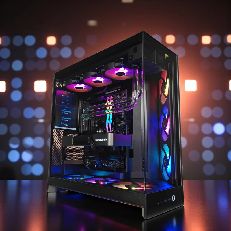 XOTIC PC H9 Flow EverFrost Pro Hardline Gaming PC, Intel Core Ultra 9 285K, NVIDIA GeForce RTX 5080, 32GB DDR5, 2TB SSD
