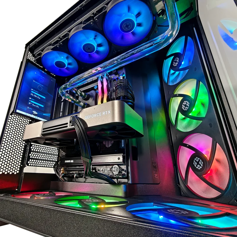 XOTIC PC H9 Flow EverFrost Pro Hardline Gaming PC, Intel Core Ultra 9 285K, NVIDIA GeForce RTX 5080, 32GB DDR5, 2TB SSD