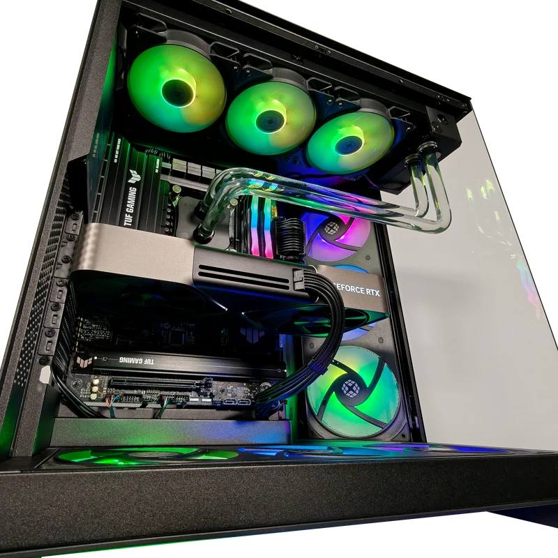 XOTIC PC H9 Flow EverFrost Pro Hardline Gaming PC, Intel Core Ultra 9 285K, NVIDIA GeForce RTX 5080, 32GB DDR5, 2TB SSD