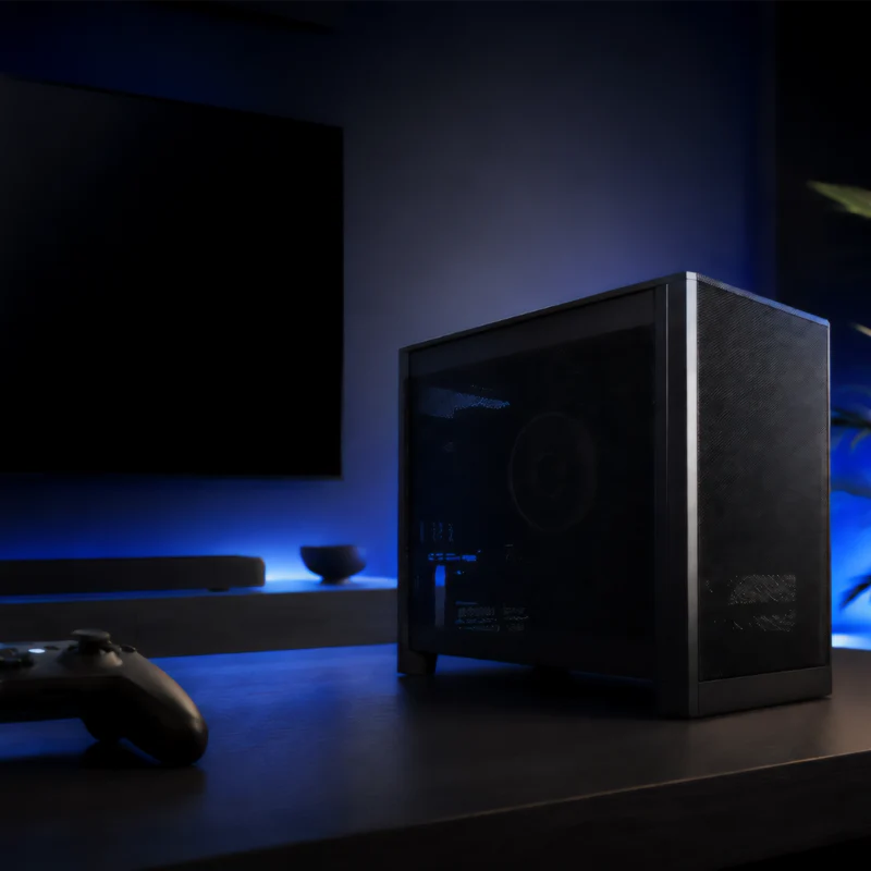 XOTIC PC Steam Boxx Console-Style Gaming PC, AMD Ryzen 5 7500F, Radeon RX 9060 XT, 16GB DDR5, 512GB SSD