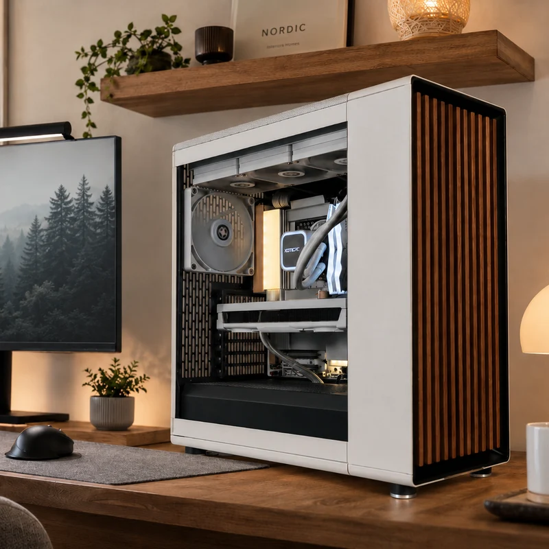 XOTIC PC North XL X3D Wood Ultimate Gaming PC, AMD Ryzen 7 9800X3D, NVIDIA GeForce RTX 5080, 32GB DDR5, 2TB SSD