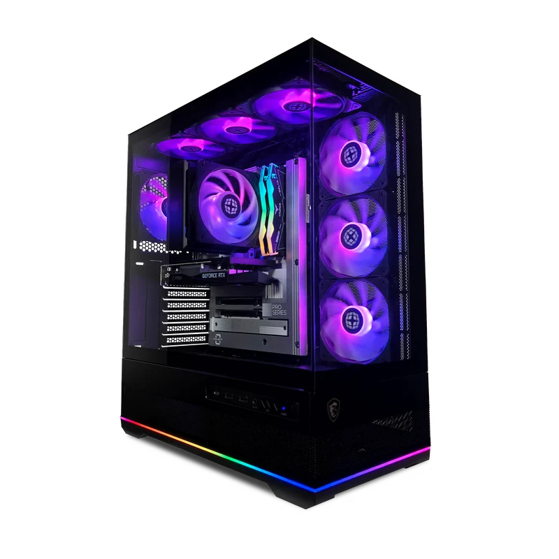 XOTIC PC Project Zero Pano Dark Optimized Essential Gaming PC, Intel Core i5-12400F, GeForce RTX 3050, 32GB RAM, 2TB SSD