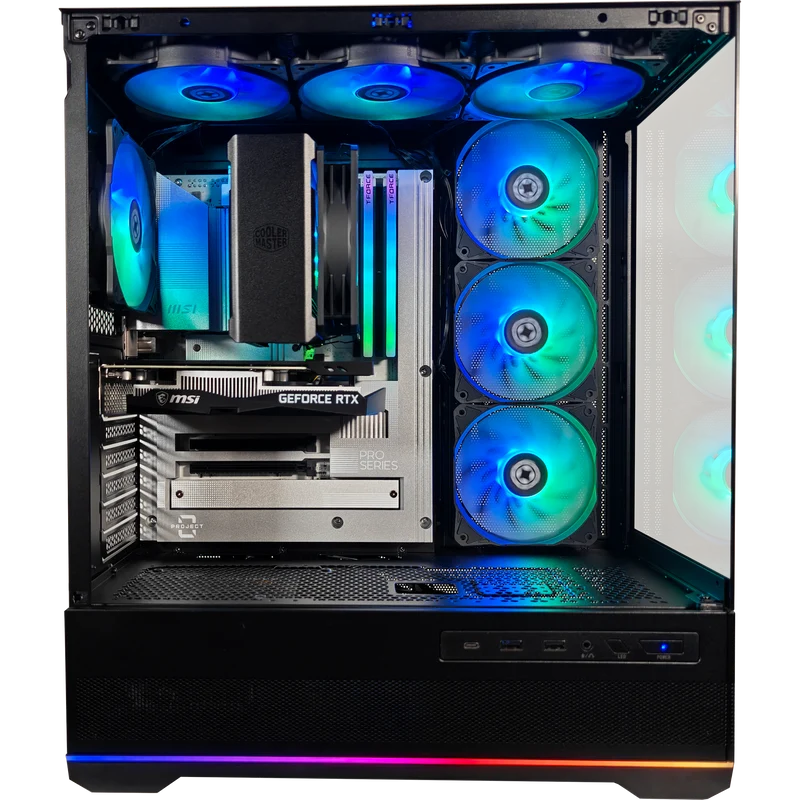 XOTIC PC Project Zero Pano Dark Optimized Essential Gaming PC, Intel Core i5-12400F, GeForce RTX 3050, 32GB RAM, 2TB SSD
