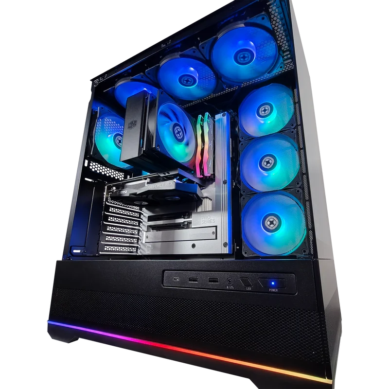 XOTIC PC Project Zero Pano Dark Optimized Essential Gaming PC, Intel Core i5-12400F, GeForce RTX 3050, 32GB RAM, 2TB SSD