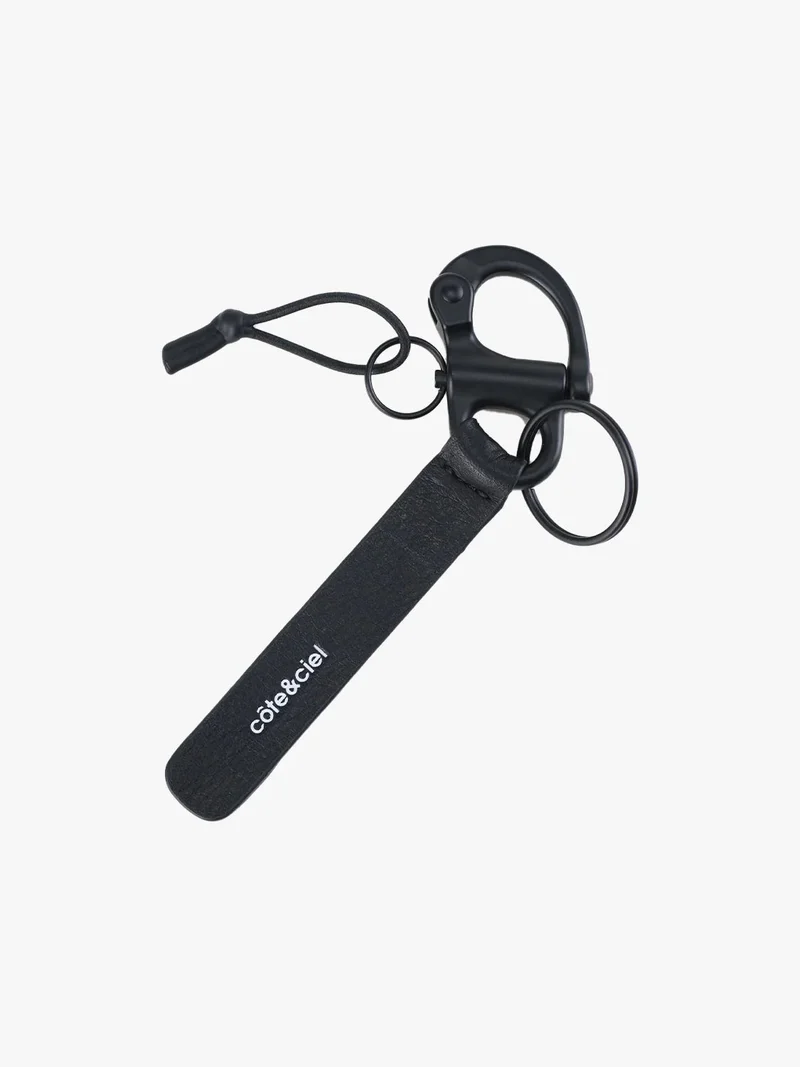 LetGo Keychain Leather Black