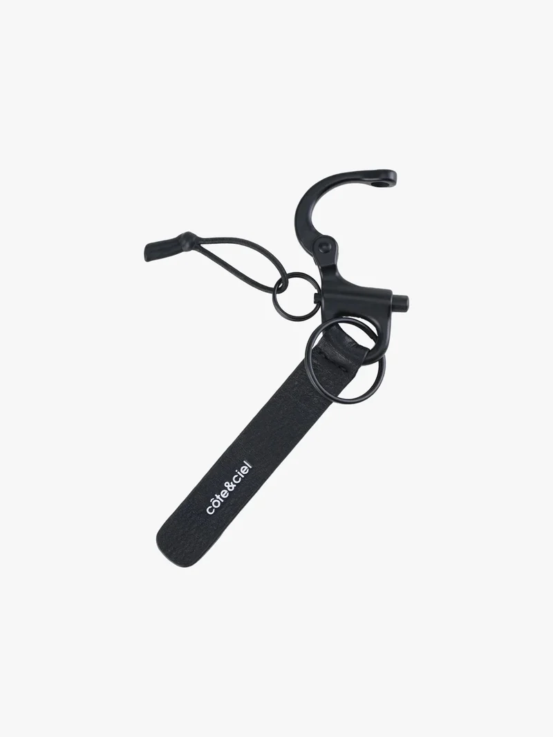 LetGo Keychain Leather Black