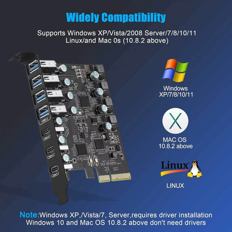 USB 3.0 7-Port Expansion Card