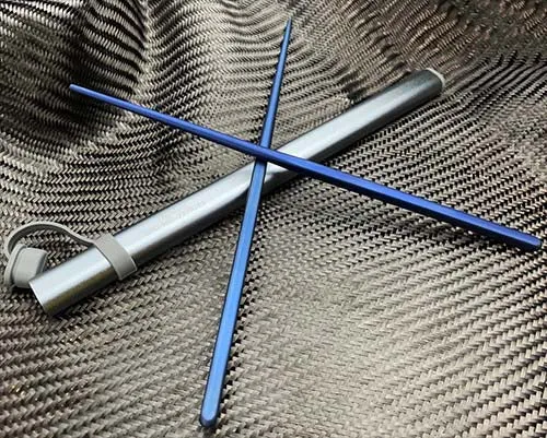 Blue Robusto Titanium Chopsticks Kit