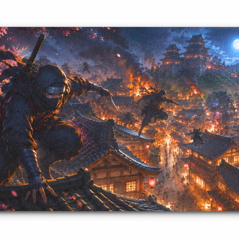 Tapis de Souris "Attaque de Ninjas"