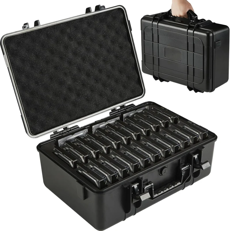 Hard Drive Case Fits 25-Bay Protection