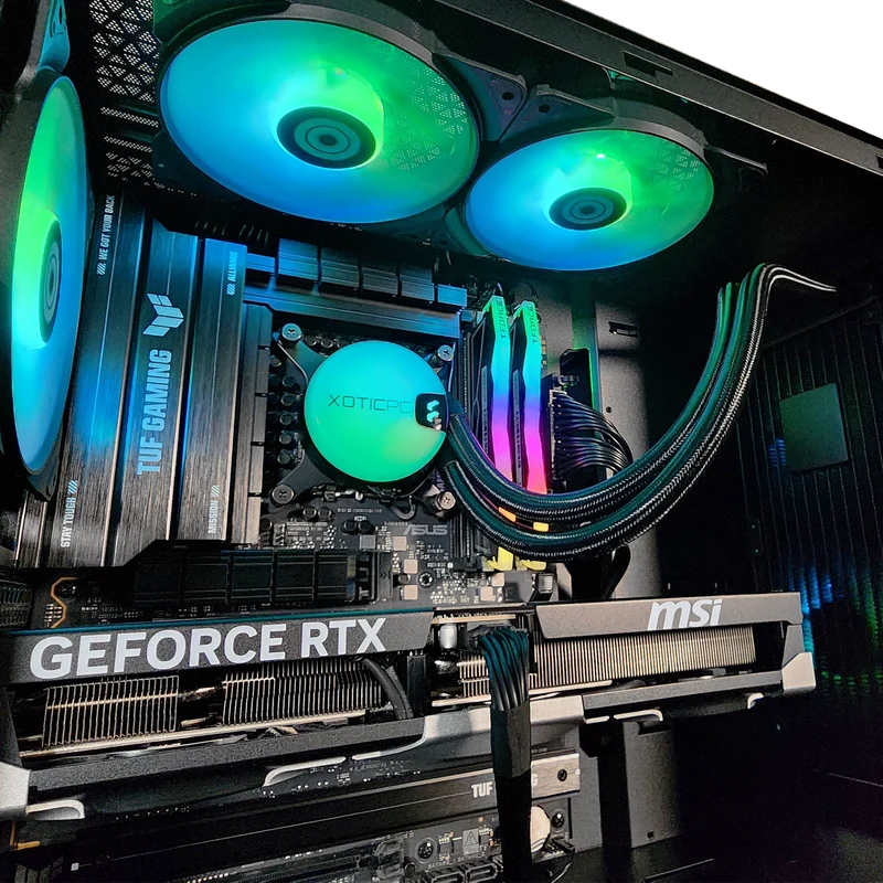 XOTIC PC Pop Air Extreme Gaming PC, Intel Core Ultra 5 245K, NVIDIA GeForce RTX 5070 Ti, 32GB DDR5, 2TB NVMe SSD