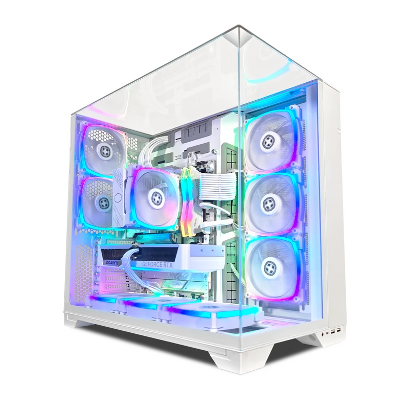 XOTIC PC O11 Vision Ghost Extreme Gaming PC, NVIDIA GeForce RTX 5070, Core Ultra 7 265K, 32GB DDR5, 2TB SSD