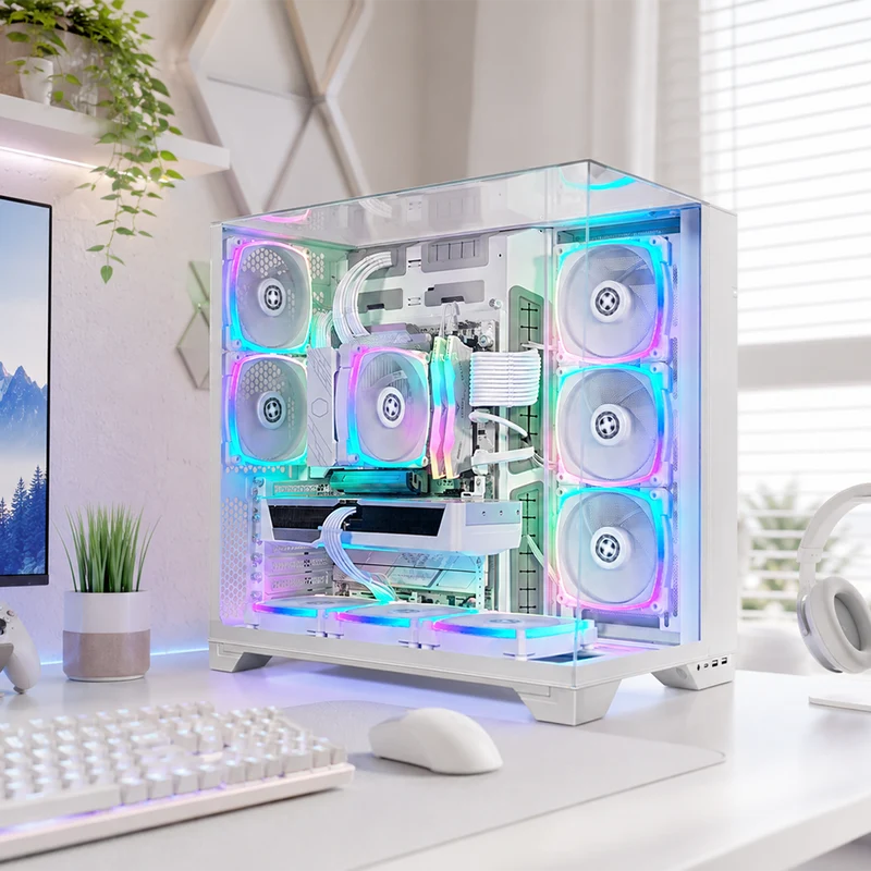 XOTIC PC O11 Vision Ghost Extreme Gaming PC, NVIDIA GeForce RTX 5070, Core Ultra 7 265K, 32GB DDR5, 2TB SSD