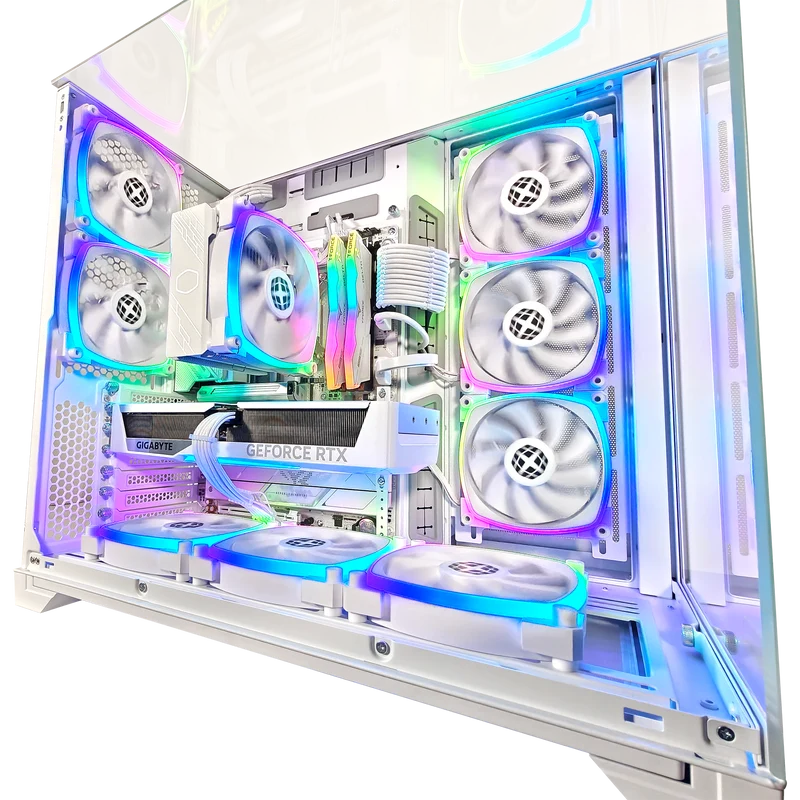 XOTIC PC O11 Vision Ghost Extreme Gaming PC, NVIDIA GeForce RTX 5070, Core Ultra 7 265K, 32GB DDR5, 2TB SSD